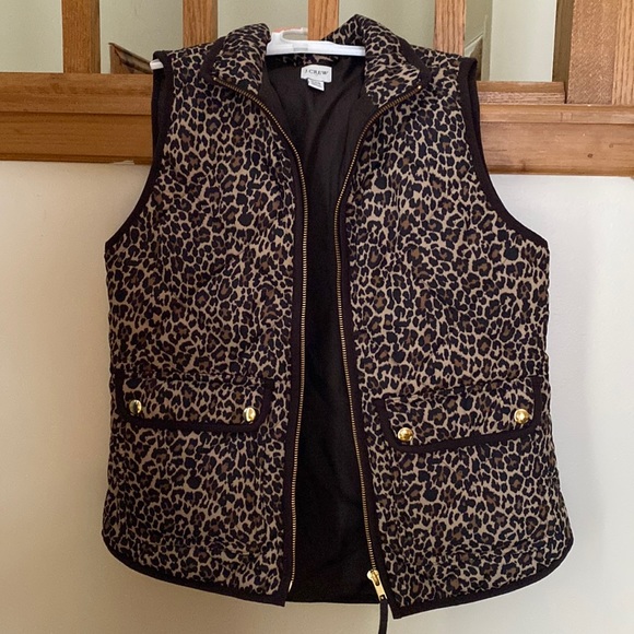 J. Crew Cheetah Print Vest - Picture 1 of 2